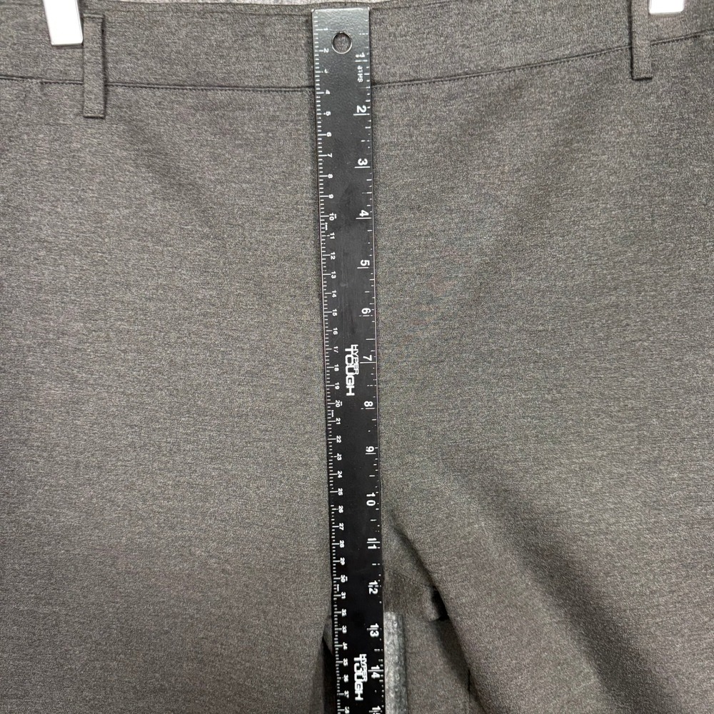 Quince Pants Women Large Tall Grey Ultra Stretch Ponte Straight Leg Charcoal NWT - Picture 11 of 15